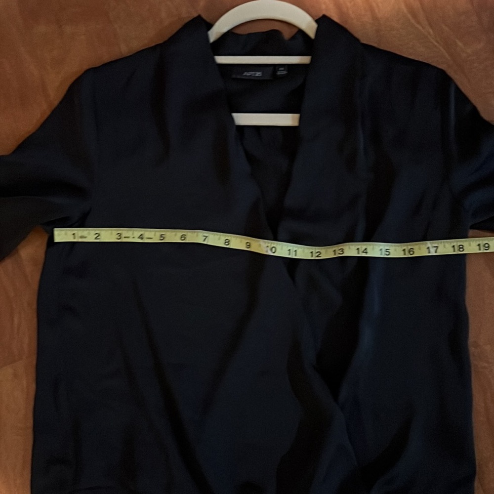 Apt 9 Black Blouse XS long sleeve - Picture 8 of 9